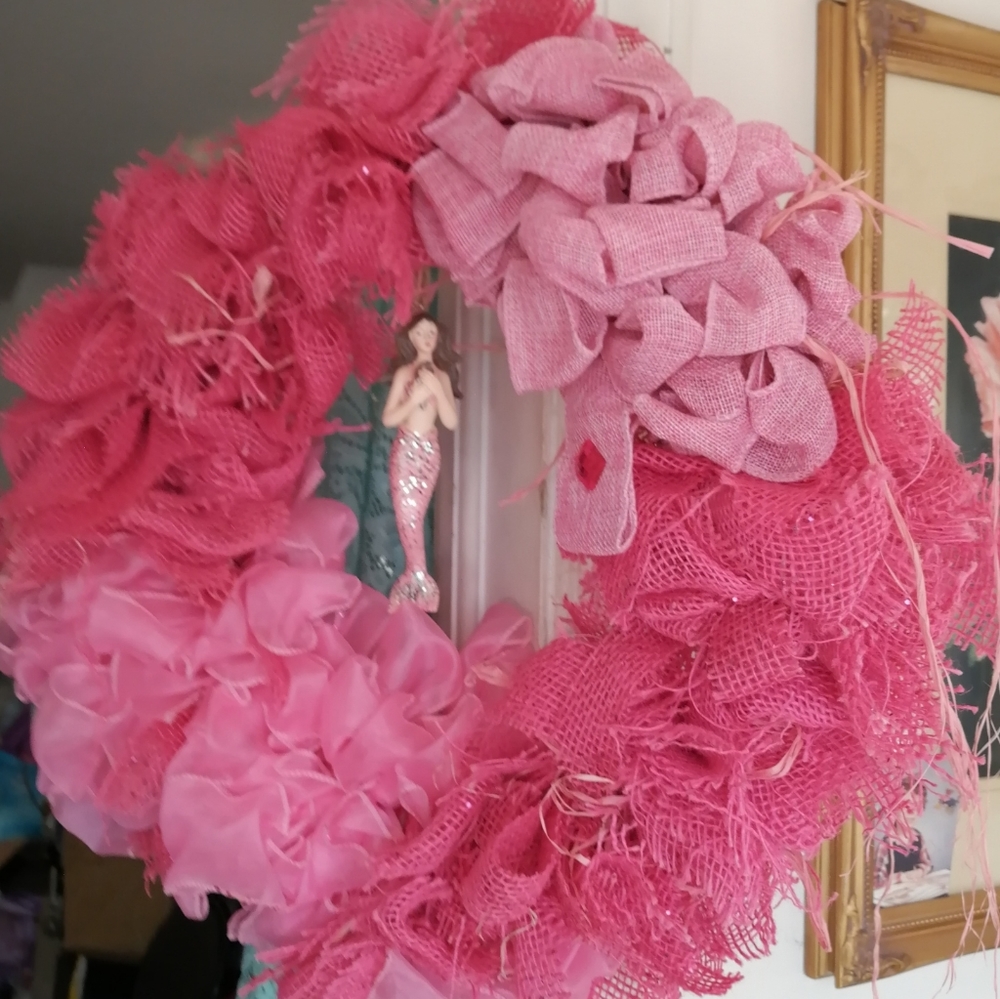 WREATH PINKS HANDMADE LARGE & MERMAID
